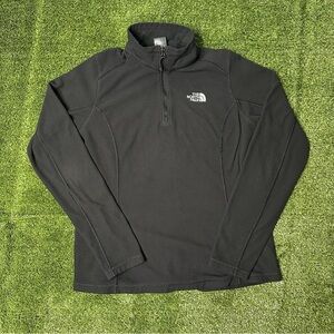 The North Face women’s Black fleece quarter zip